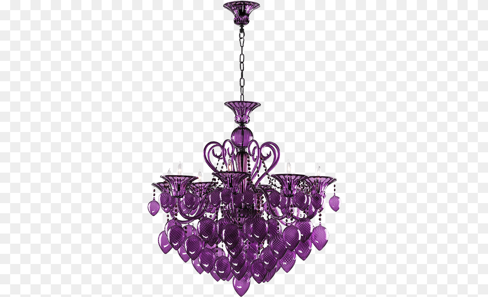 Bella Vetro Chandelier Bella Vetro Chandelier Purple, Lamp Free Transparent Png