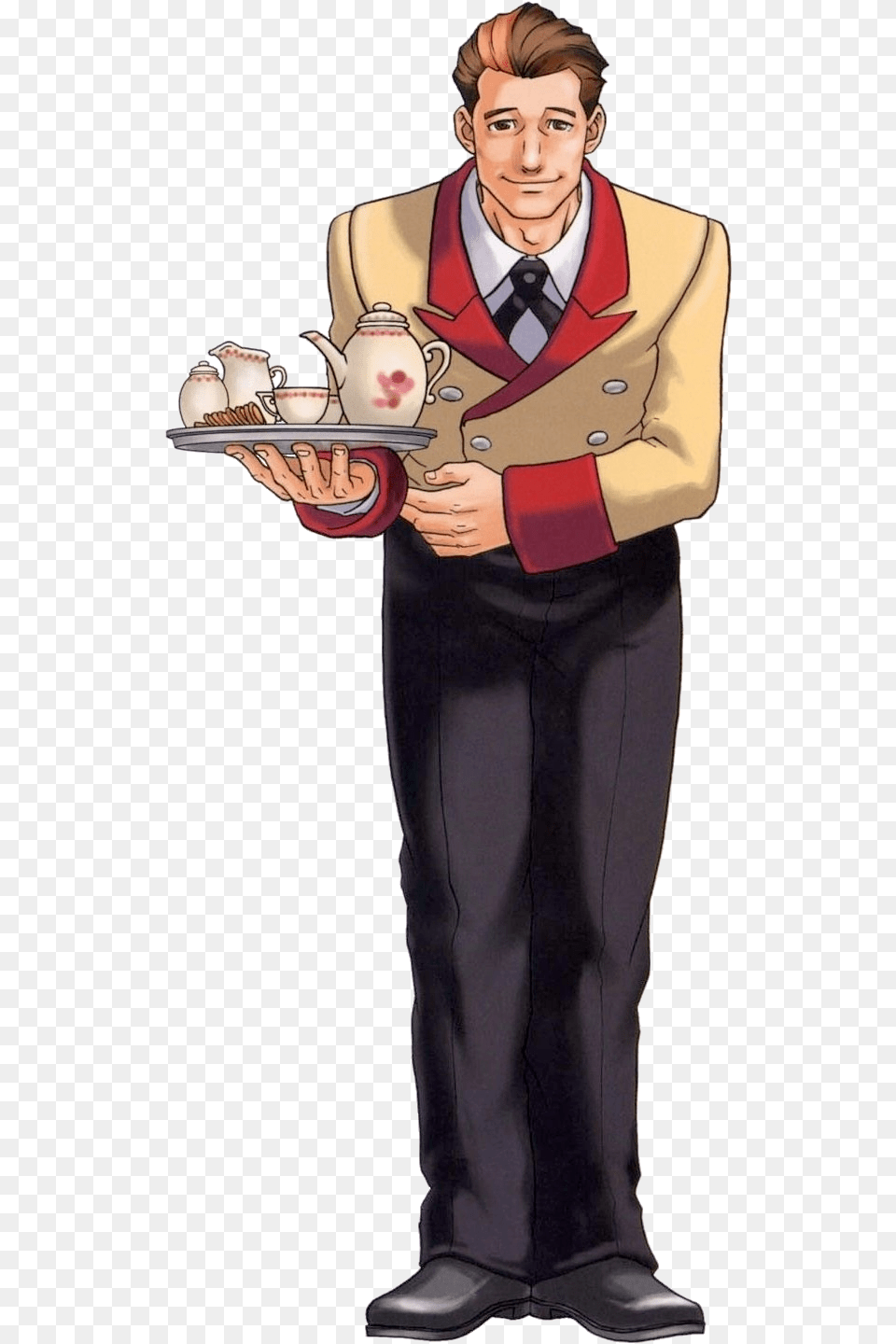Bellboy Phoenix Wright Ace Attorney Bellboy, Adult, Person, Man, Male Free Png