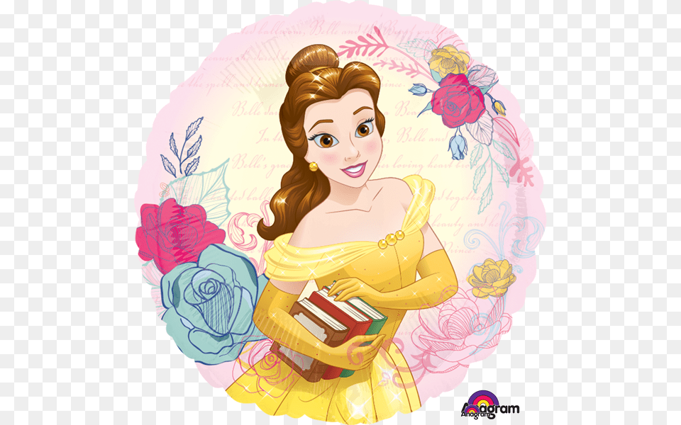 Belle Beauty Amp The Beast Large Foil Balloon Beauty And The Beast Princess Belle, Art, Graphics, Adult, Person Free Png