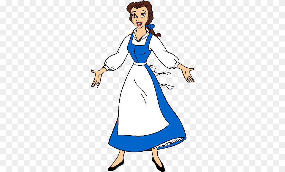 Belle Blue Dress Clipart Belle In Blue Dress, Adult, Person, Female, Woman Free Png Download