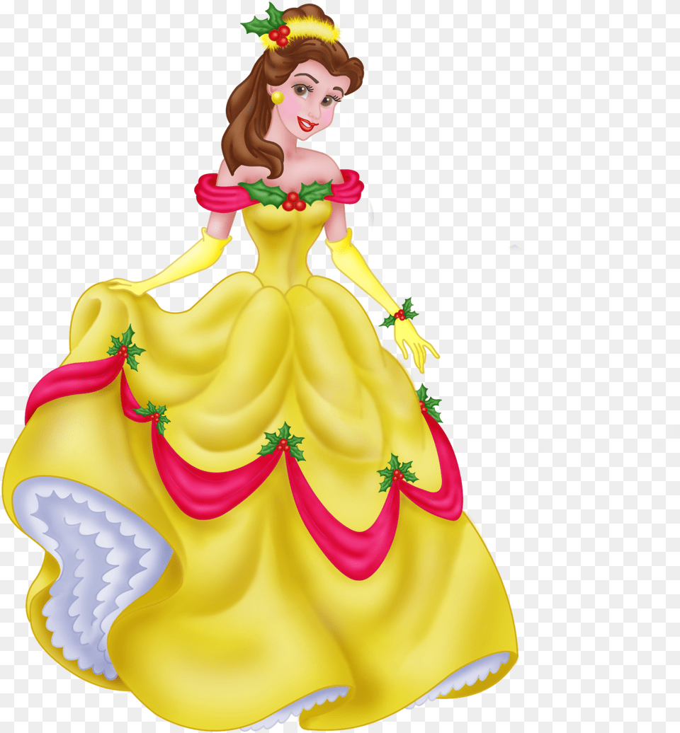 Belle Cinderella Rapunzel Minnie Mouse Clip Art Disney Princess Aurora Christmas, Figurine, Adult, Wedding, Person Png Image