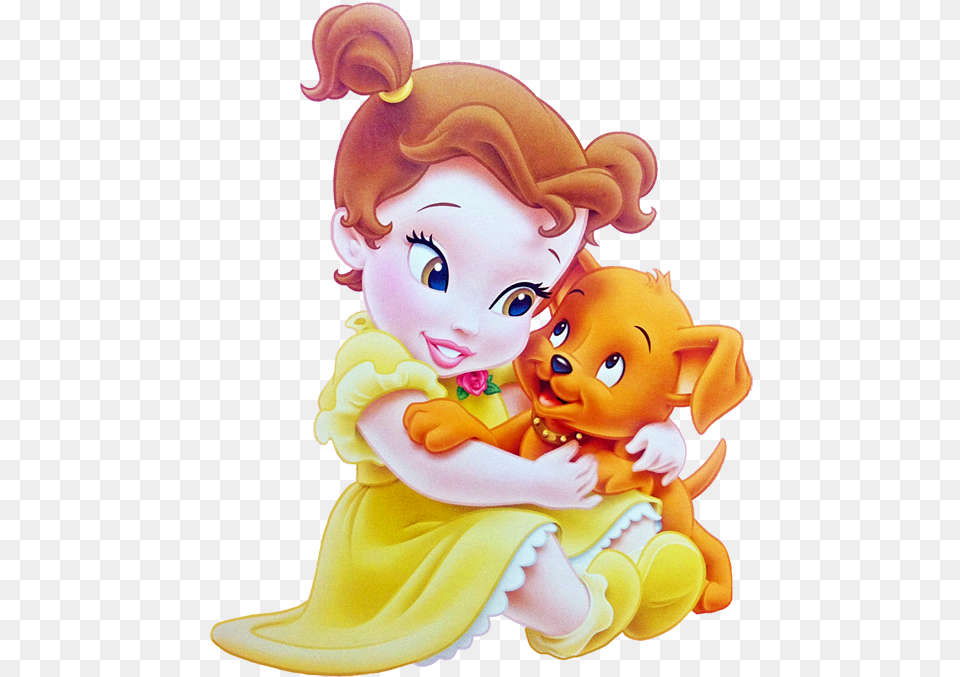 Belle Clipart Baby Belle Little Princess Disney, Doll, Person, Toy, Cartoon Free Transparent Png