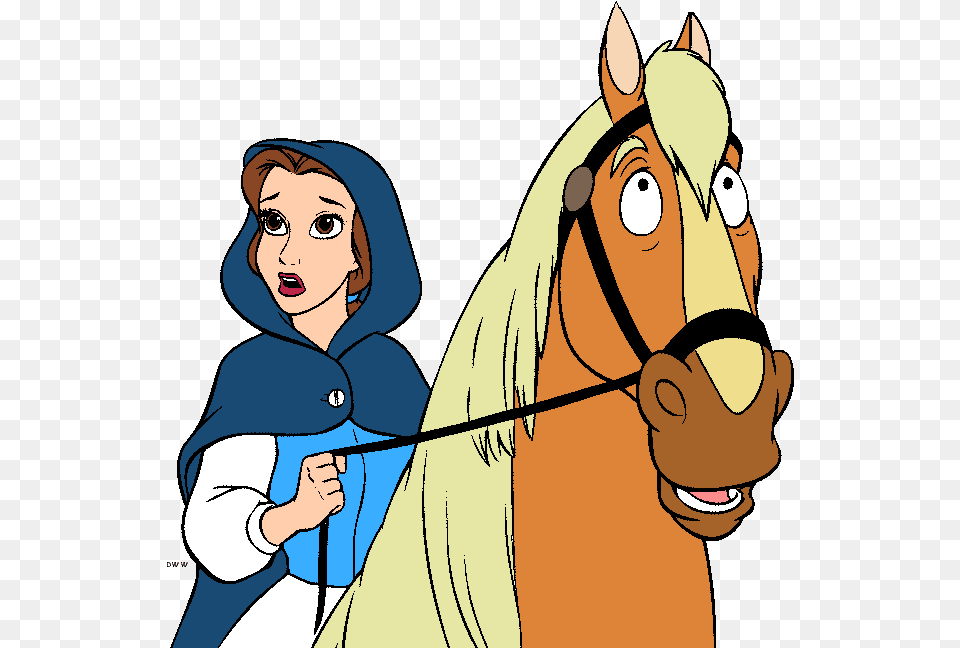Belle Clipart From Disney S Beauty And The Beast Bella Beauty And Beast On Horse, Baby, Person, Adult, Female Free Transparent Png