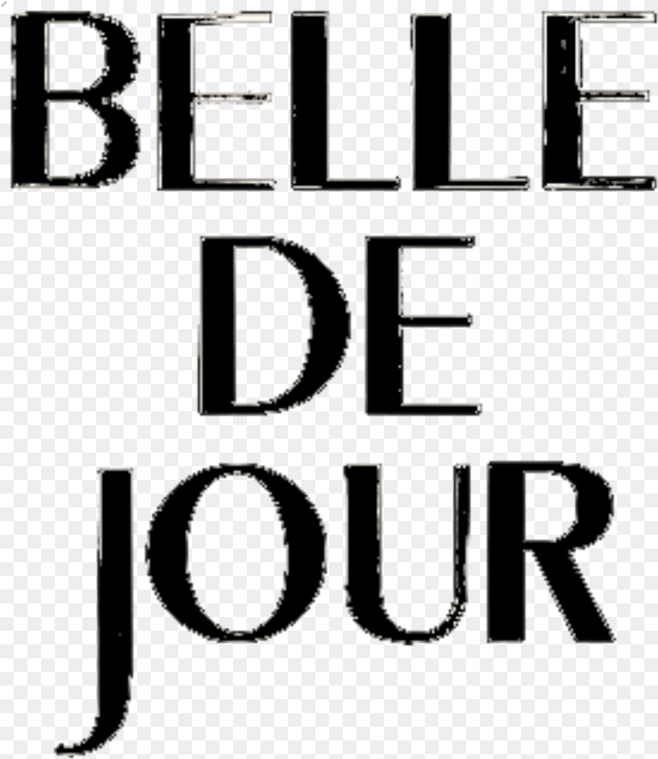 Belle De Jour Black Vertical Logo Black And White, Text, Alphabet Free Png Download