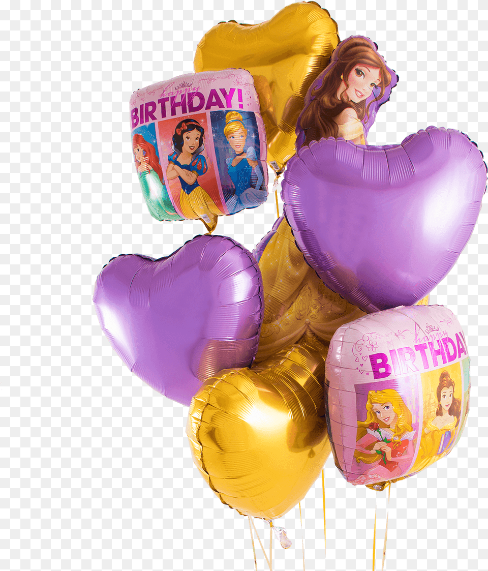 Belle Happy Birthday Balloon Bouquet Balloon, Adult, Female, Person, Woman Free Transparent Png