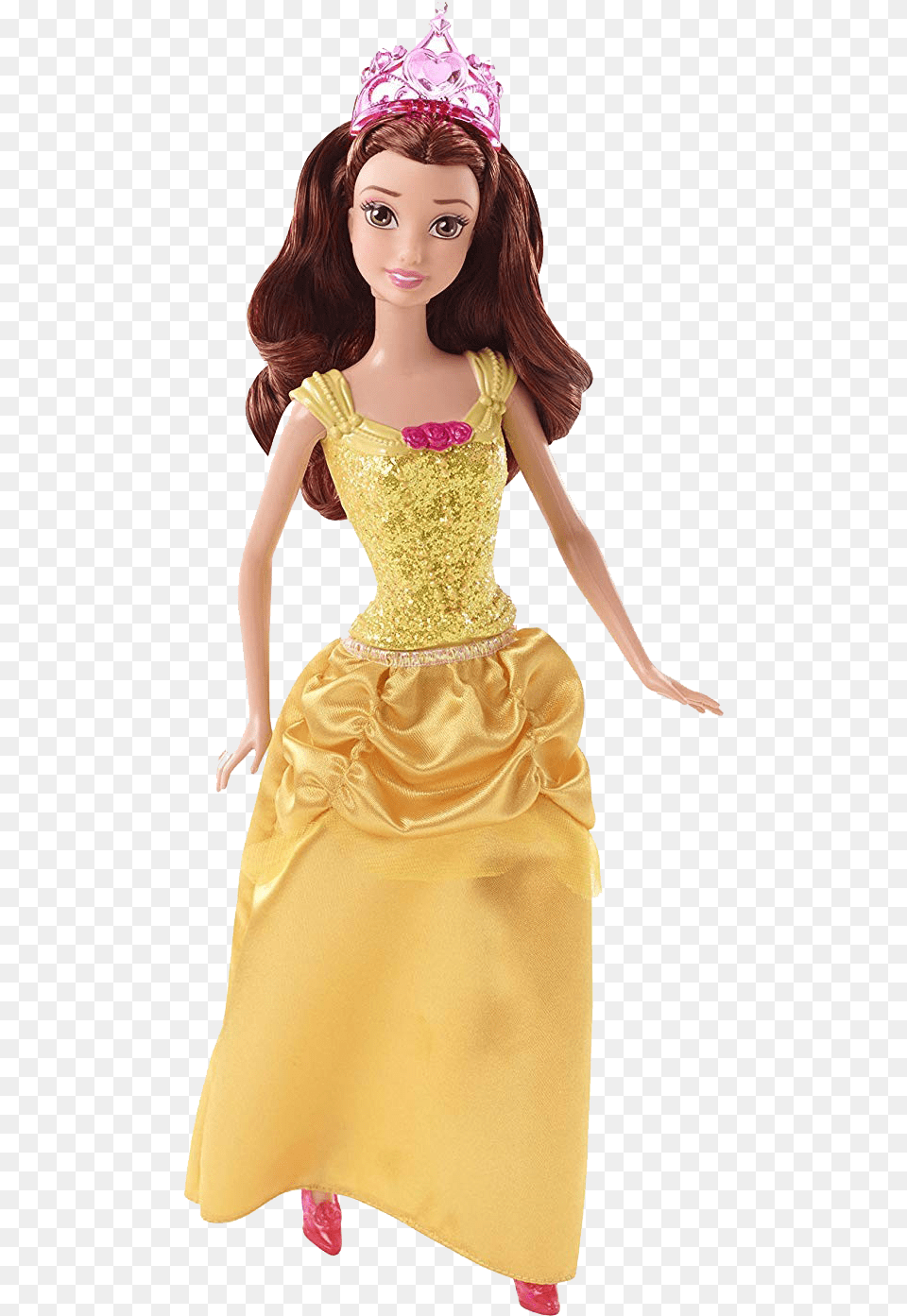 Belle File Disney Princess Sparkle Belle Doll, Toy, Child, Female, Person Png Image