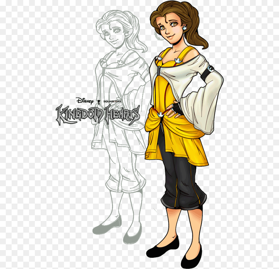 Belle Kingdom Hearts Hearts Beauty And The Beast, Publication, Book, Clothing, Coat Free Png