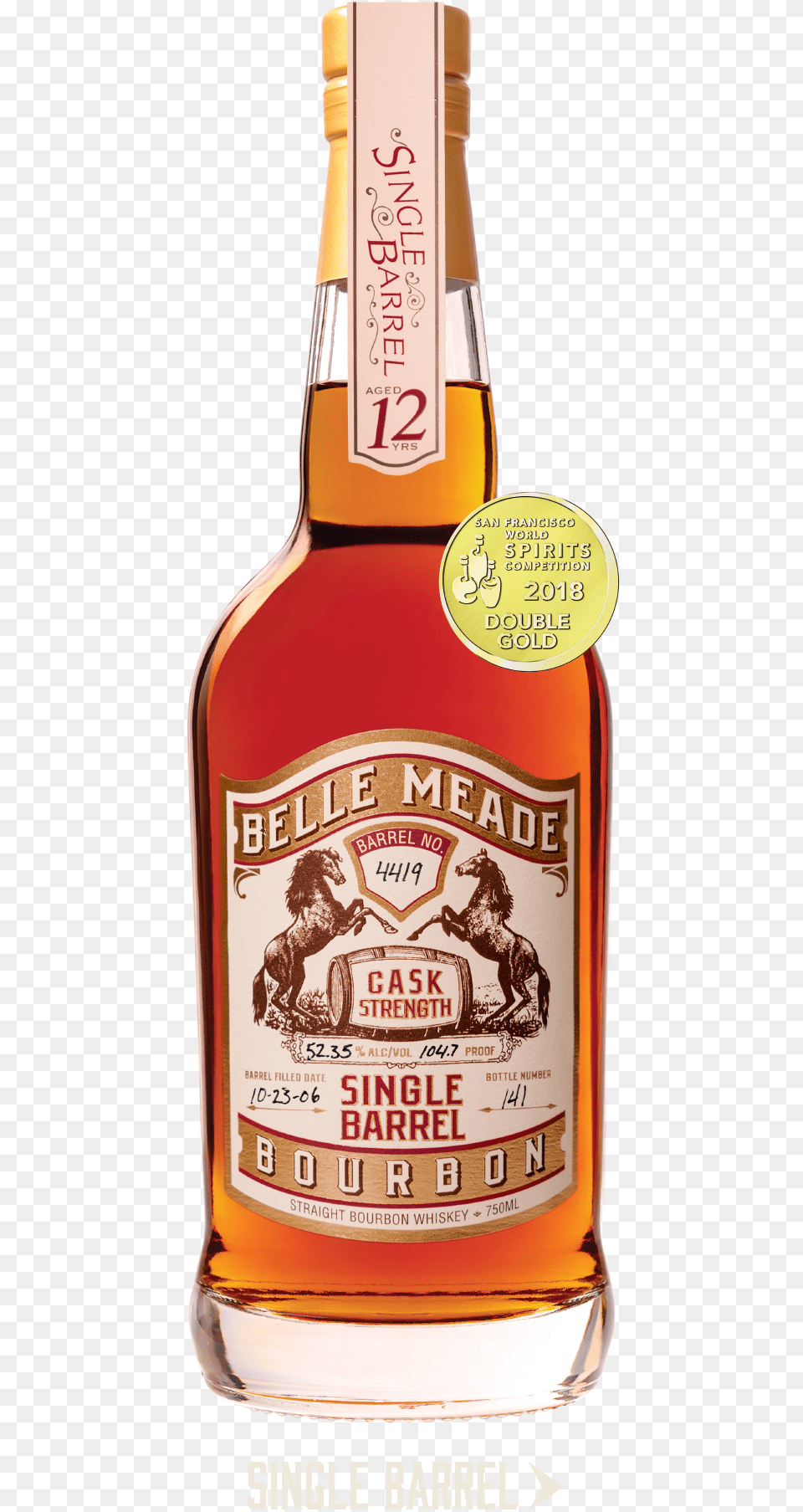 Belle Meade Bourbon Single Barrel, Alcohol, Beer, Beverage, Liquor Free Png