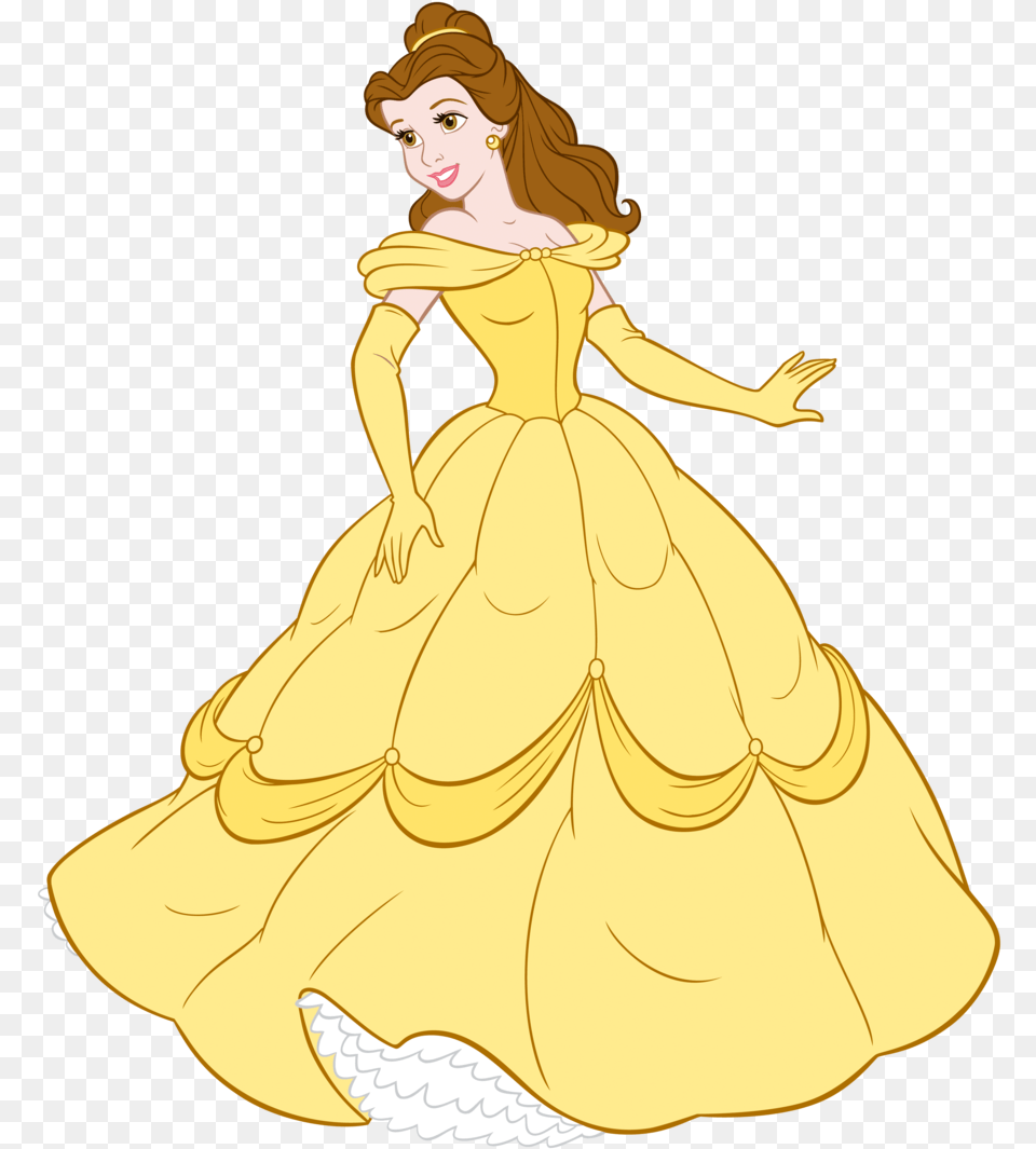 Belle Vector Beauty And The Beast For Beauty And The Beast Belle Svg, Formal Wear, Clothing, Dress, Fashion Png
