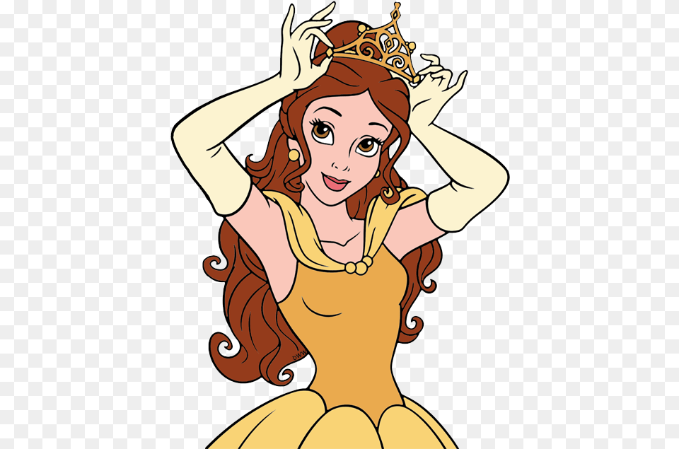 Belle With A Crown Clipart Clipart Library Stock Belle Crown Princess Belle With Crown, Accessories, Adult, Female, Jewelry Png