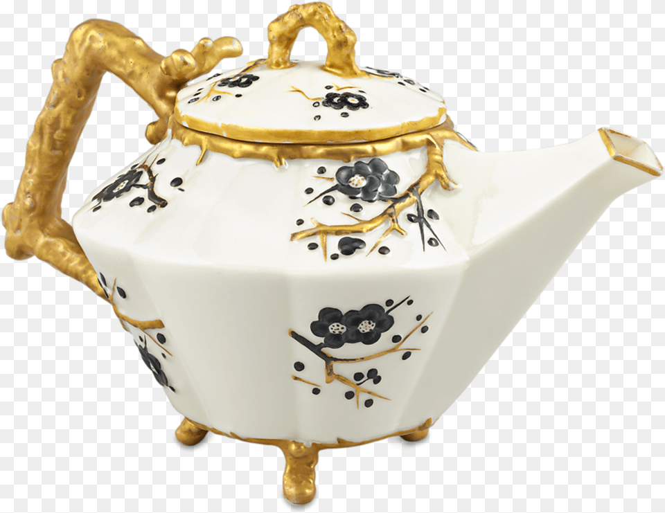 Belleek Thorn Pattern Teapot Teapot, Art, Pottery, Pot, Porcelain Free Png