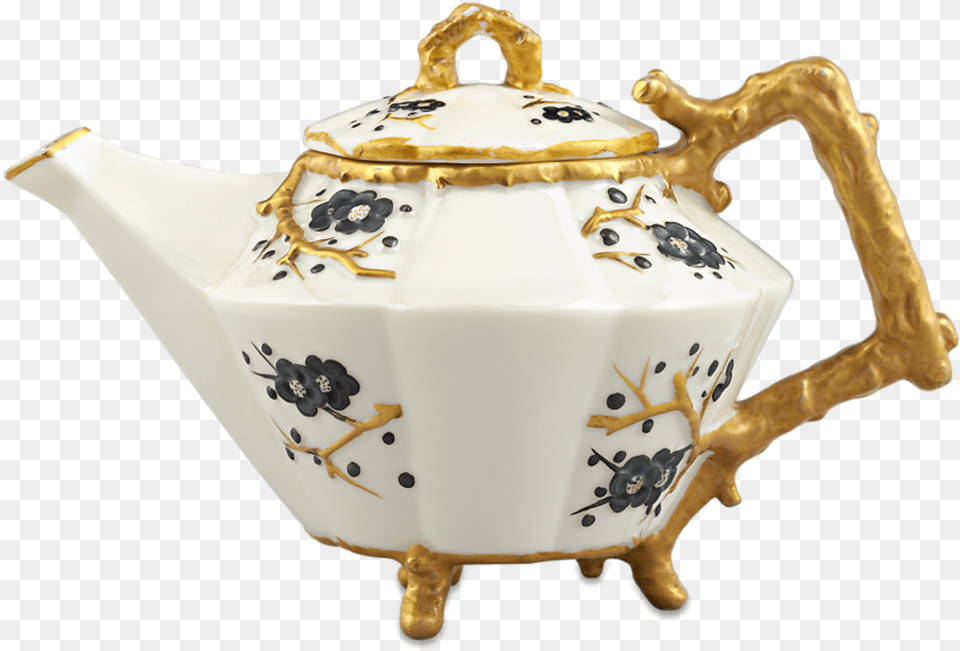 Belleek Thorn Pattern Teapot Teapot, Art, Cookware, Porcelain, Pot Free Png