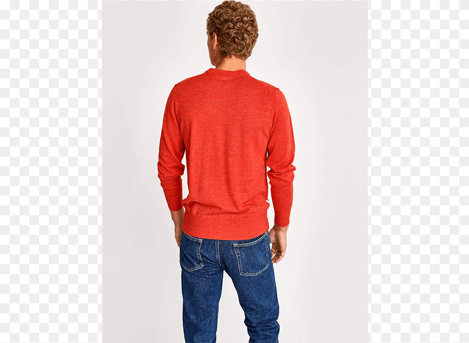 Bellerose Red Nak Poppy Jumper Sweater Cardigan, Clothing, Knitwear, Long Sleeve, Sleeve Free Transparent Png