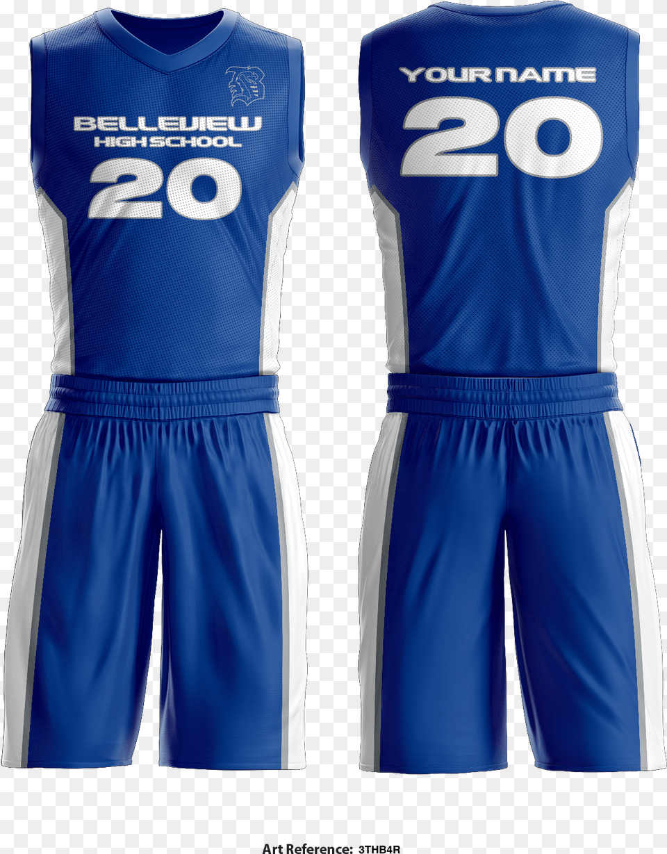 Belleview High School Basketball Uniform Active Shirt, Clothing, Shorts, Jersey, Person Png