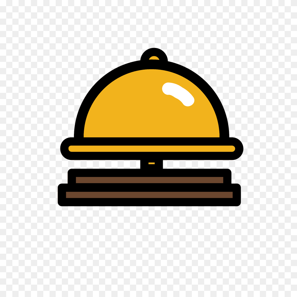 Bellhop Bell Emoji Clipart, Clothing, Hardhat, Helmet, Lighting Free Png