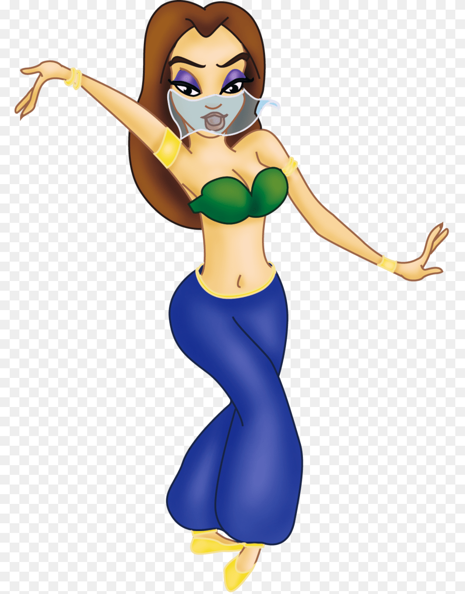 Belly Dancer Cartoon Characters, Dancing, Leisure Activities, Person, Adult Png