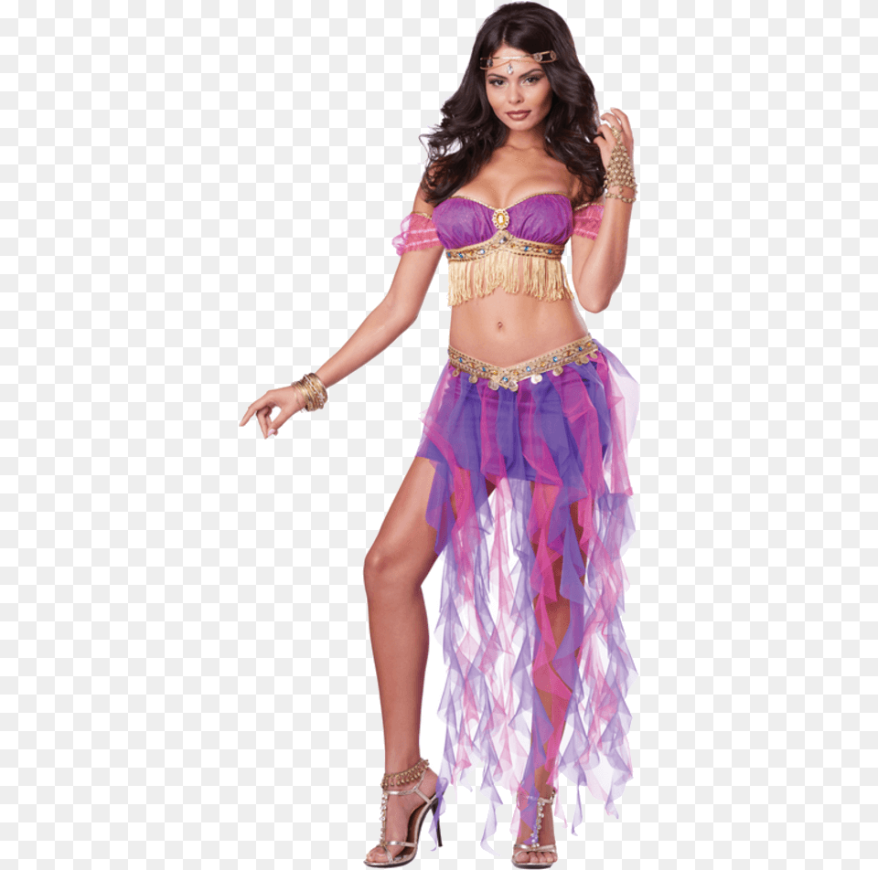 Belly Dancer Costume Belly Dancer Halloween Costume, Person, Dancing, Leisure Activities, Adult Free Png