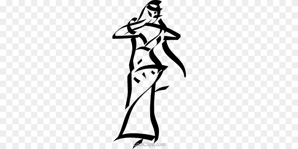 Belly Dancer Royalty Vector Clip Art Illustration, Stencil, Bow, Weapon Free Png