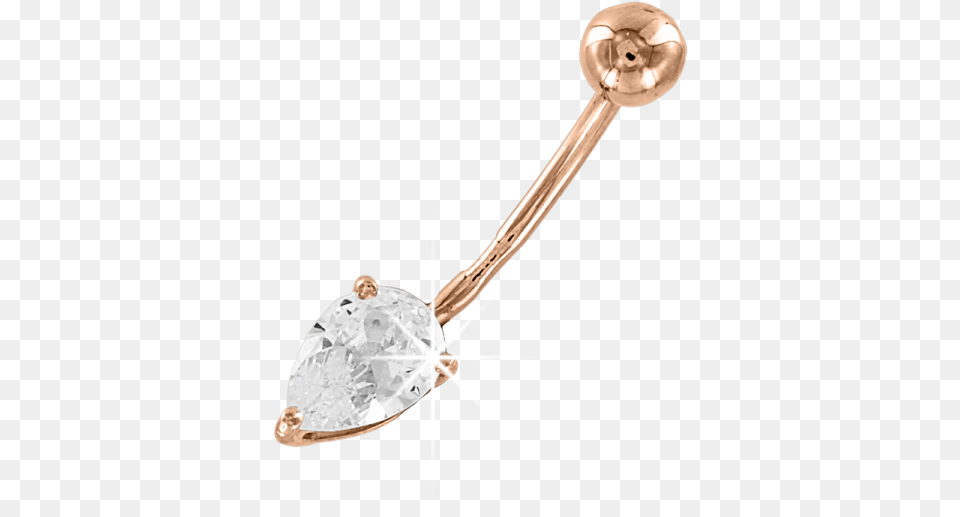 Belly Piercing In Red Gold Of 585 Assay Value With Zolotoj Pirsing V Pupok, Accessories, Diamond, Earring, Gemstone Free Png Download