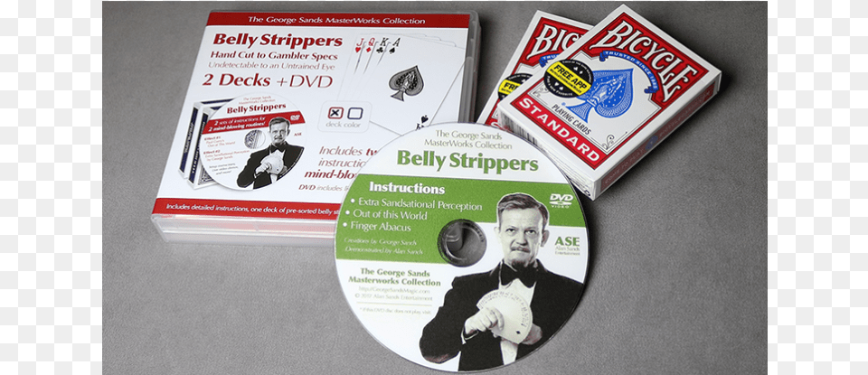 Belly Strippers By Alan Sands Trick, Adult, Disk, Dvd, Male Free Png
