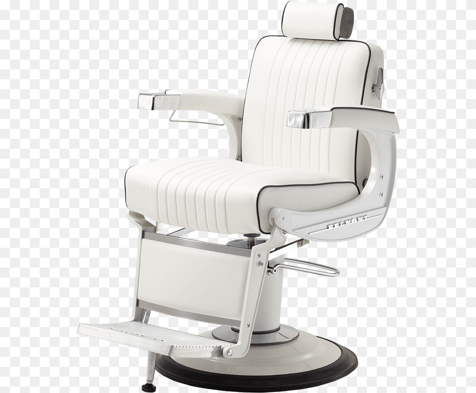 Belmont Barber Chair White, Cushion, Furniture, Home Decor Png Image