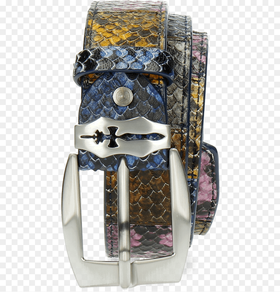 Belts Larry 3 Snake Electric Blue Yellow Fuxia Tan Strap, Accessories, Belt, Buckle Free Transparent Png