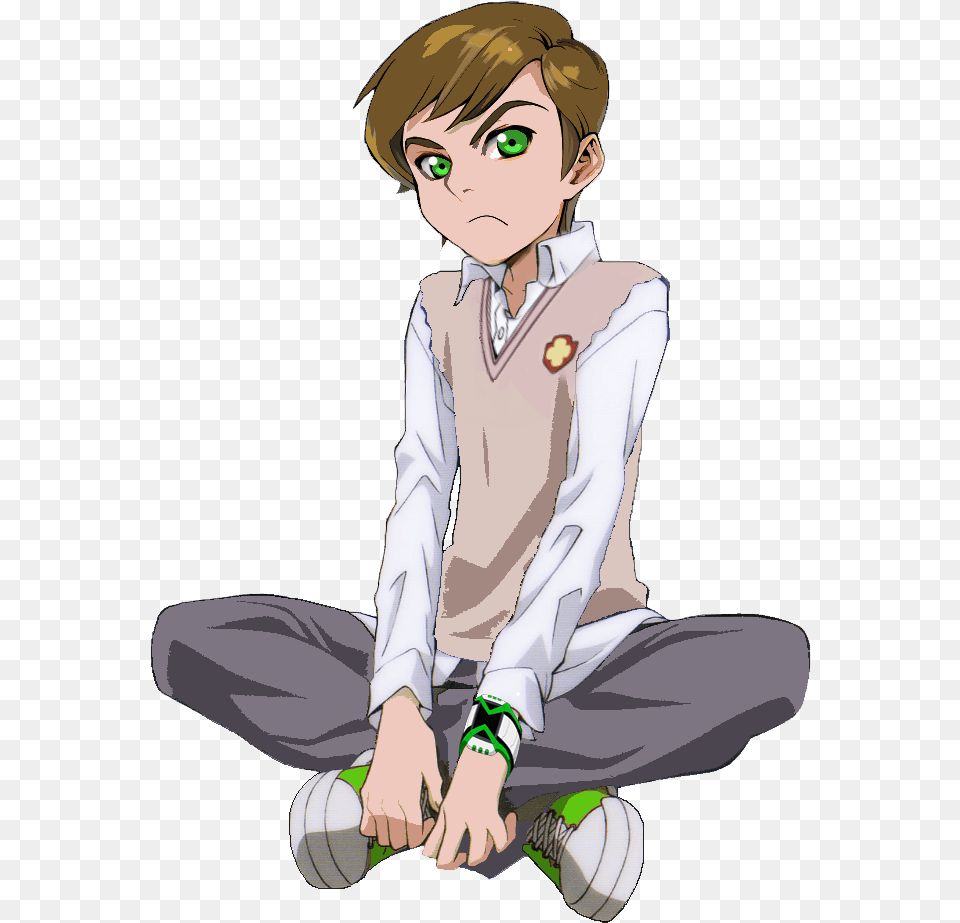 Ben 10 Anime Styled Ben 10 Know Your Meme Ben 10 Ben Anime, Publication, Book, Comics, Boy Free Png