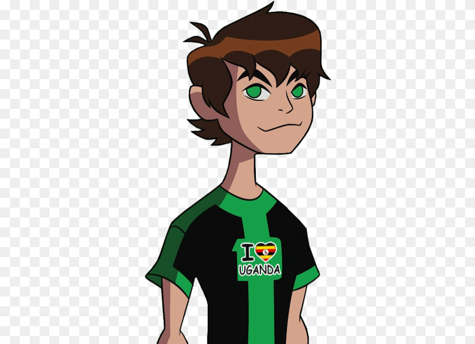 Ben 10 Ben 10 Omniverse I Love Uganda Uganda Da Way Ben 10 Recalibrated Omnitrix, T-shirt, Clothing, Boy, Child Free Png