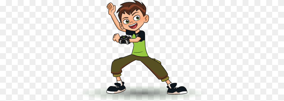 Ben 10 Fighting Pose, Photography, Boy, Child, Male Free Png Download