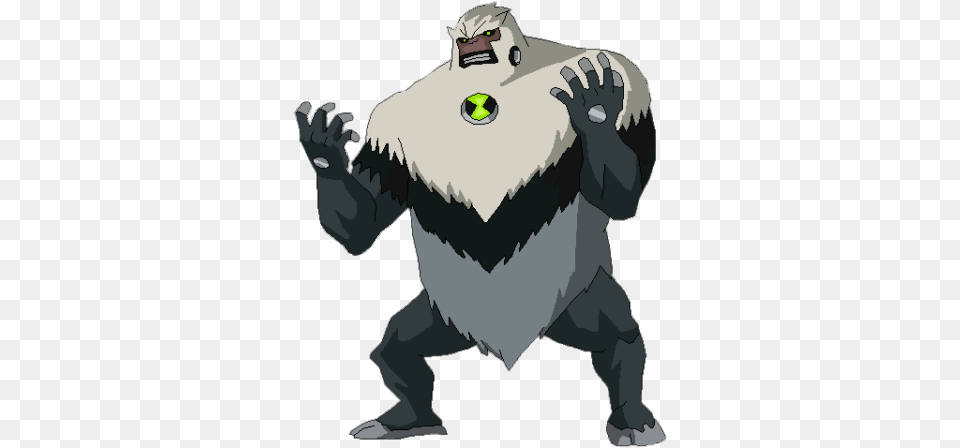 Ben 10 Shocksquatch, Animal, Ape, Baby, Mammal Free Png