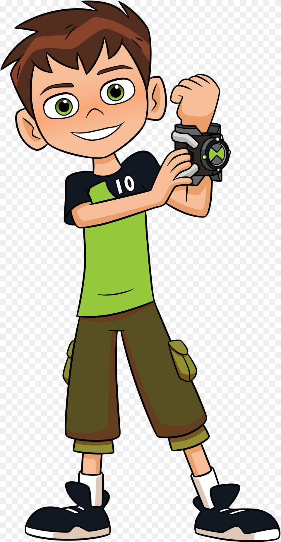 Ben 10 Tennyson Showing Omnitrix Ben 10 Reboot Ben, Photography, Baby, Cartoon, Person Png Image