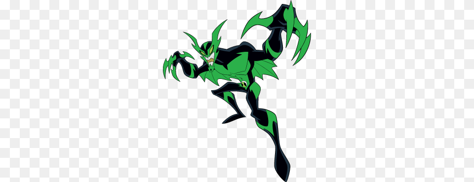 Ben 10 Whampire Attacking, Green Png