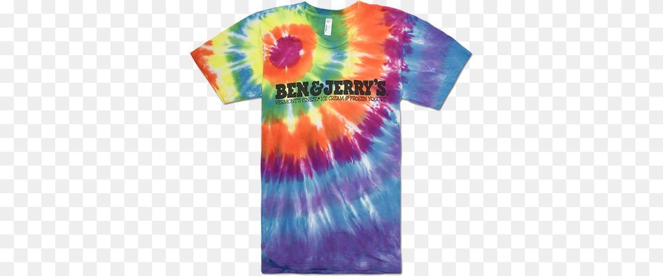 Ben Amp Jerry39s T Shirt Tie Dye Ben And, Clothing, T-shirt, Person Png Image