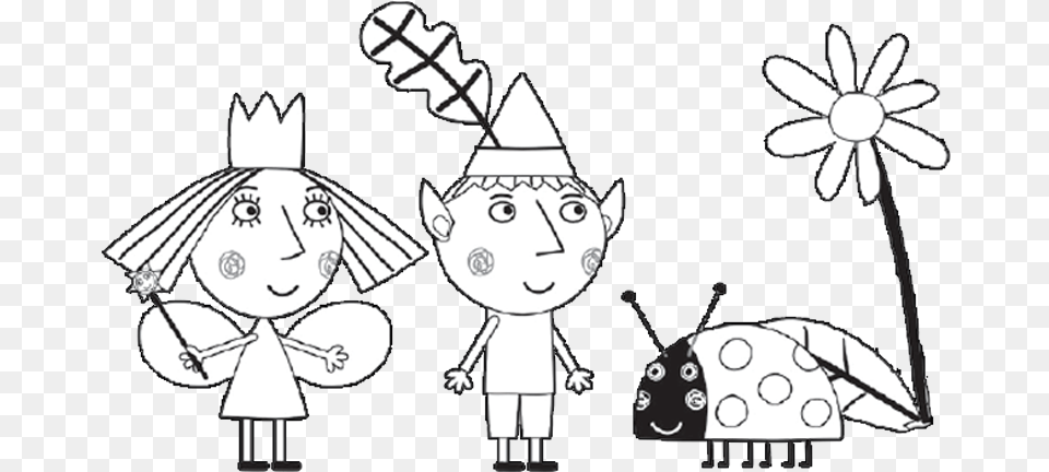 Ben And Holly Coloring Pages Little Kingdom Ben And Ben And Holly Colouring, Publication, Book, Comics, Person Free Transparent Png