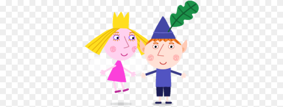 Ben And Holly Together Transparent Ben Ben And Little Kingdom, Clothing, Hat, People, Person Png Image