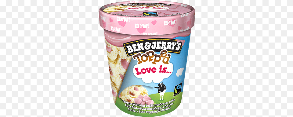 Ben And Jerry39s Love, Cream, Dessert, Food, Ice Cream Free Png Download