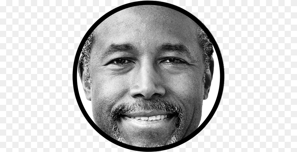 Ben Carson Black And White, Face, Head, Person, Photography Free Transparent Png