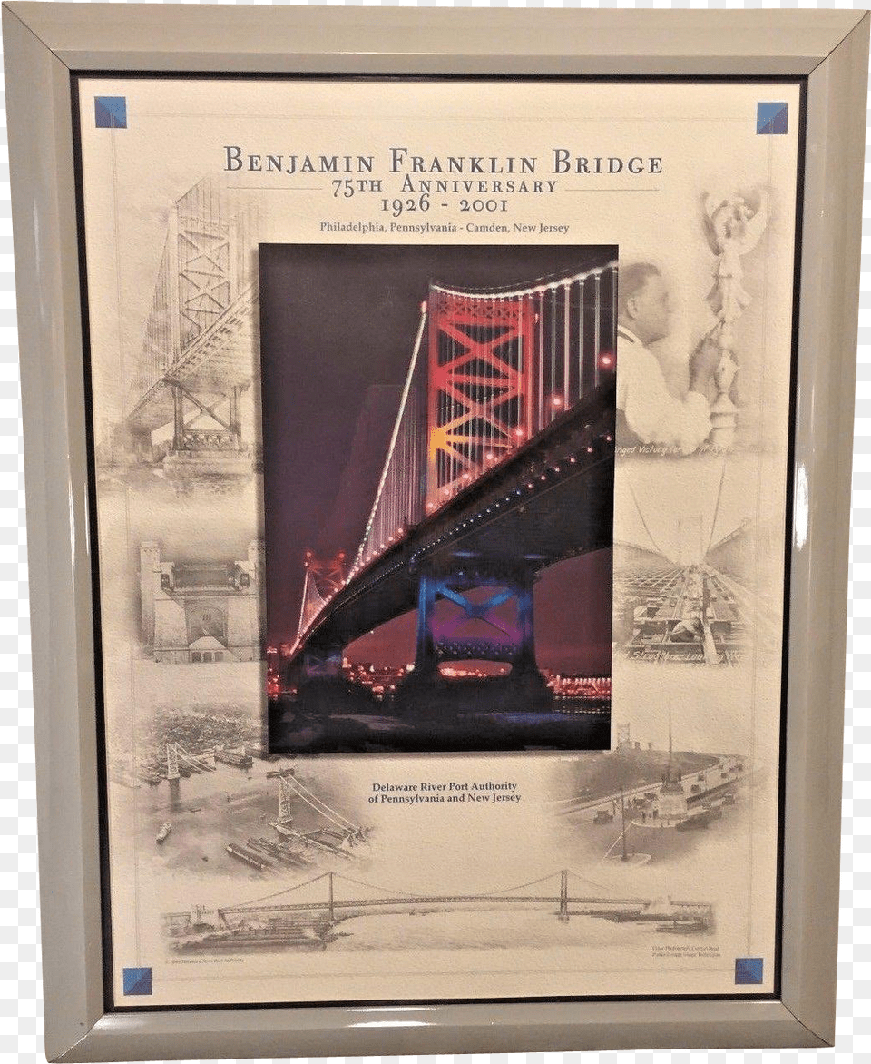 Ben Franklin Bridge Picture Frame, Baby, Person, Face, Head Free Png