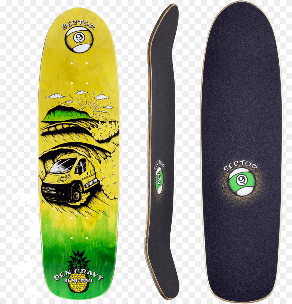 Ben Gravy Sector 9 Skateboard, Sea, Sea Waves, Water, Nature Free Png Download