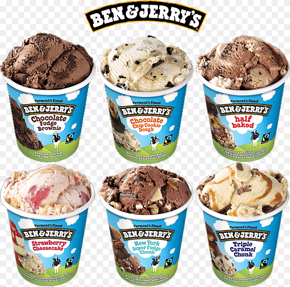Ben Jerrys Pint And Logo Free Png Download