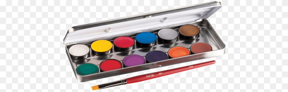 Ben Nye Lumiere Creme Palette 12 Colors Make Up Artist, Paint Container, Hockey, Ice Hockey, Ice Hockey Puck Free Png Download
