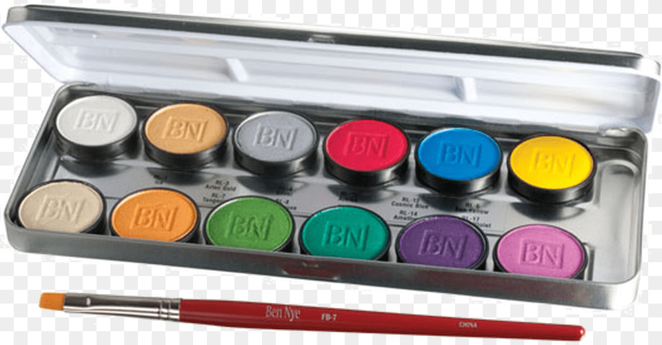 Ben Nye Lumiere Grande Colour Palette 12 Colors Ben Nye Lumiere Grande Colour, Paint Container, Hockey, Ice Hockey, Ice Hockey Puck Free Transparent Png