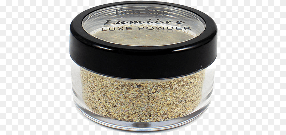 Ben Nye Lumiere Luxe Sparkle Powder Iced Gold Sparkle Ben Nye Lumiere Luxe Sparkle Powders Silver Sparkle, Face, Head, Person, Jar Png Image