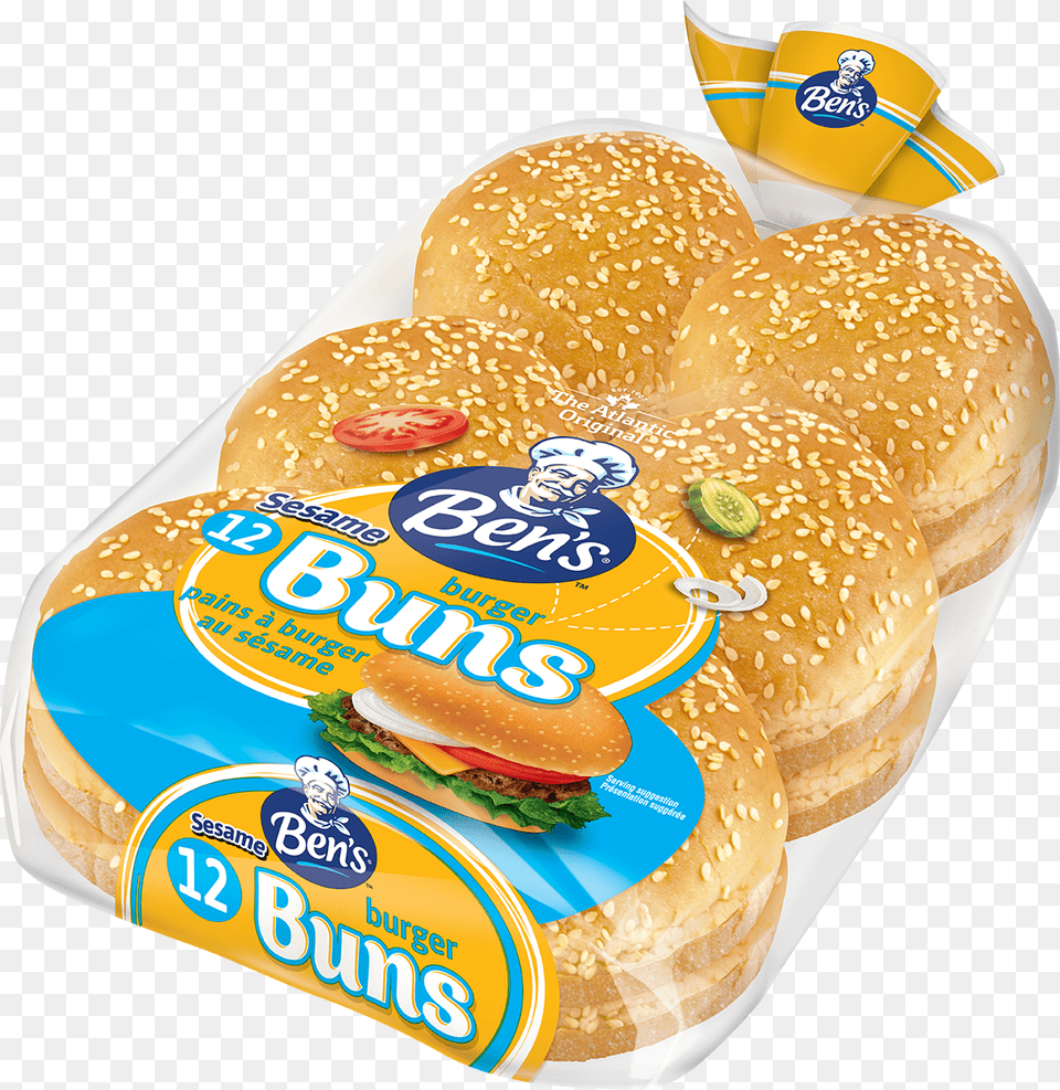 Ben S Sesame Hamburger Buns, Bread, Bun, Burger, Food Png