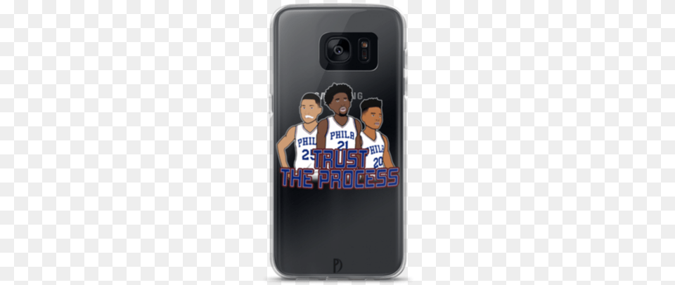 Ben Simmons Joel Embiid Markelle Fultz Smartphone, Phone, Mobile Phone, Electronics, Person Free Png Download