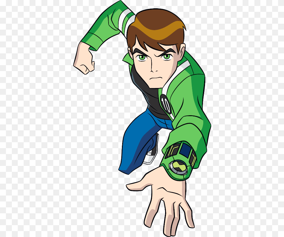 Ben Tennyson In Action Ben 10 Ultimate Alien, Publication, Book, Comics, Baby Free Png Download