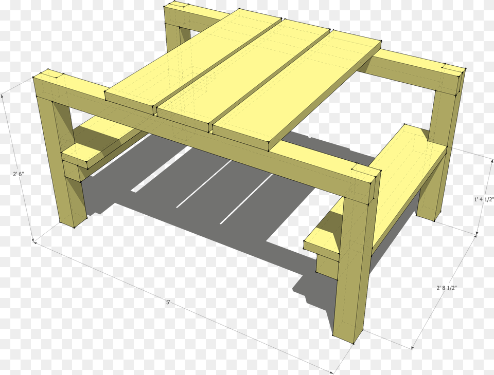 Bench, Coffee Table, Furniture, Table, Wood Png Image