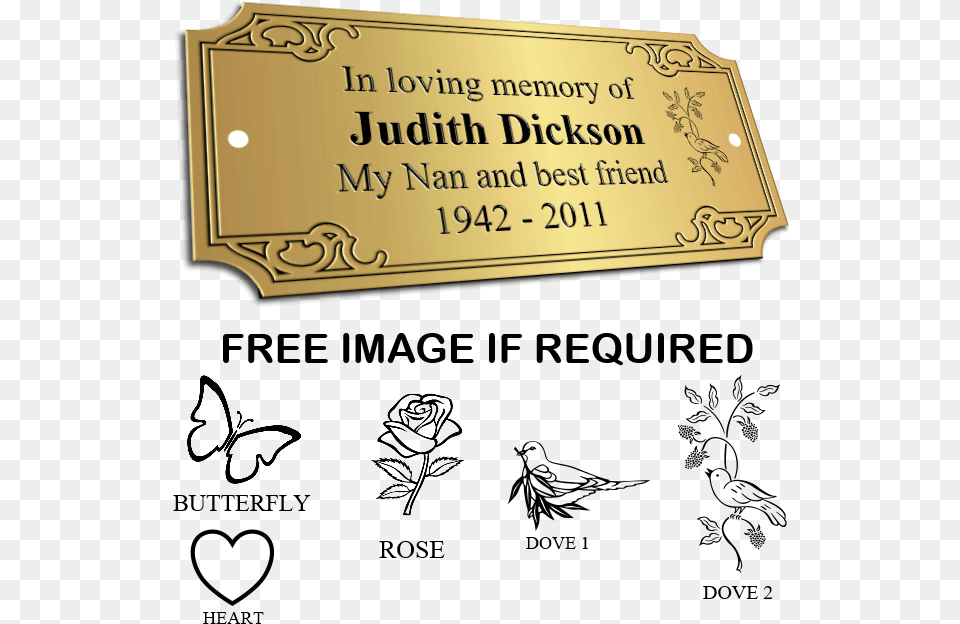 Bench Memorial Plaques Ornate Rose Coloring Pages, Paper, Text, Ticket, Plaque Free Transparent Png