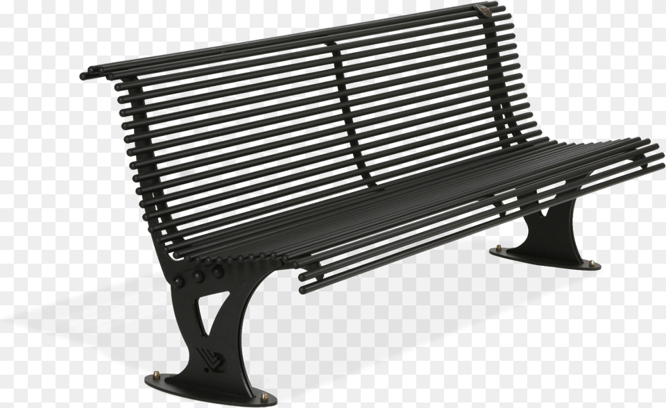 Bench Model Mira Made Entirely Of Galvanized Steel Banc Photoshop, Furniture, Park Bench Png