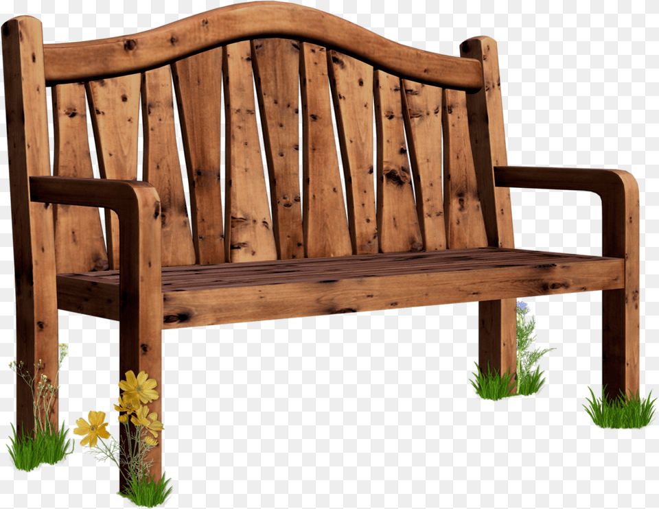 Bench Pencil And In Park Bench Clipart, Furniture, Plant, Park Bench, Chair Png Image